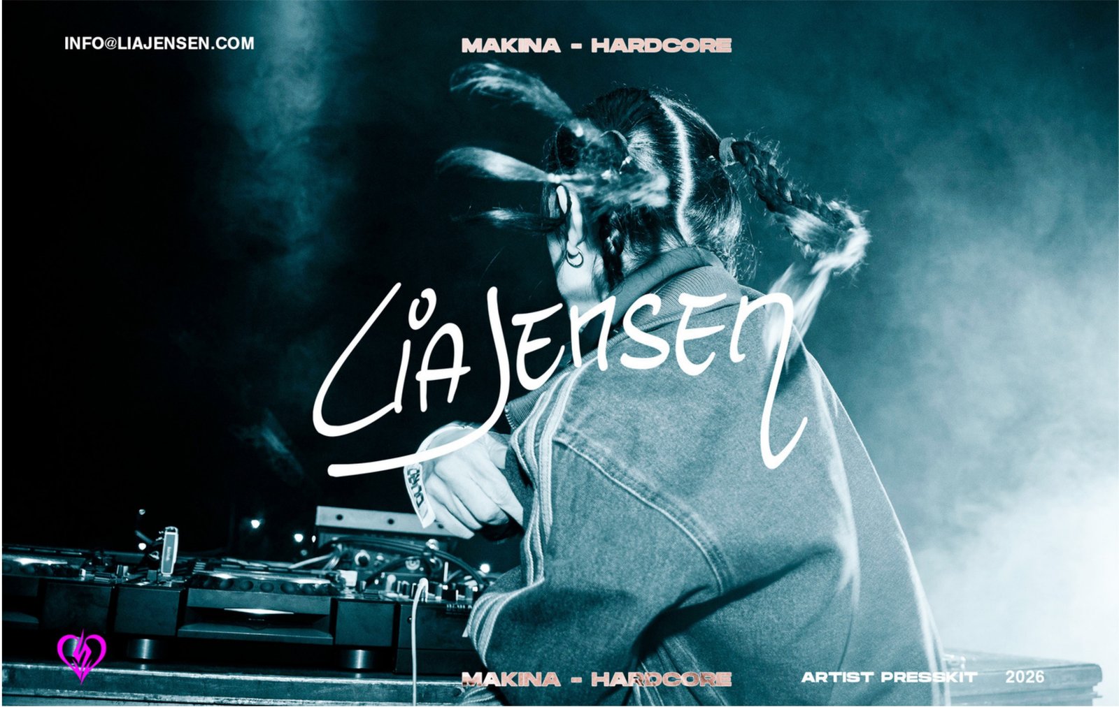 Lia Jensen — DJ Makina · Hardcore (press kit 2026)